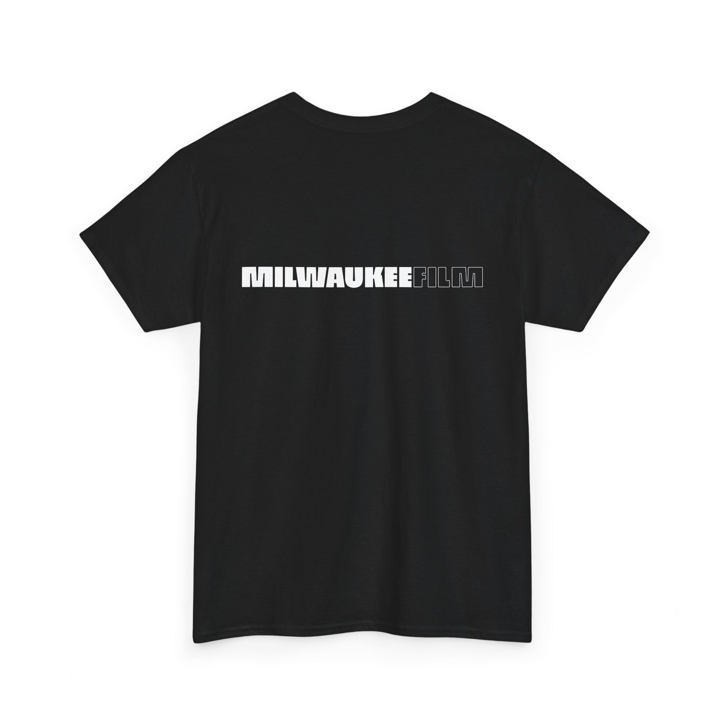 Milwaukee Film New Logo T Shirt - Black 2-Sided Monochrome