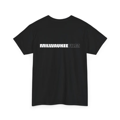Milwaukee Film New Logo T Shirt - Black 2-Sided Monochrome