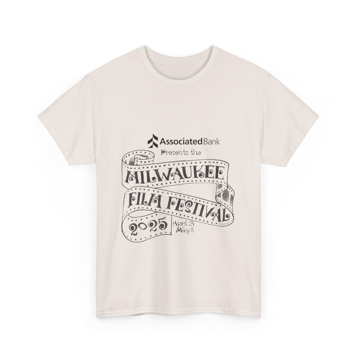 Milwaukee Film Festival Line Lockup Cotton Tee