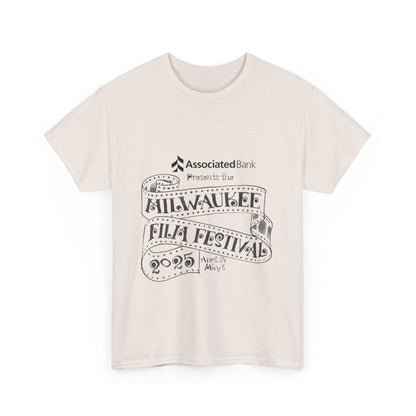 Milwaukee Film Festival Line Lockup Cotton Tee