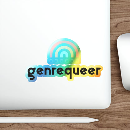 Holographic genrequeer Sticker