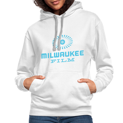 Milwaukee Film Contrasting "Eye" Hoodie - white/gray