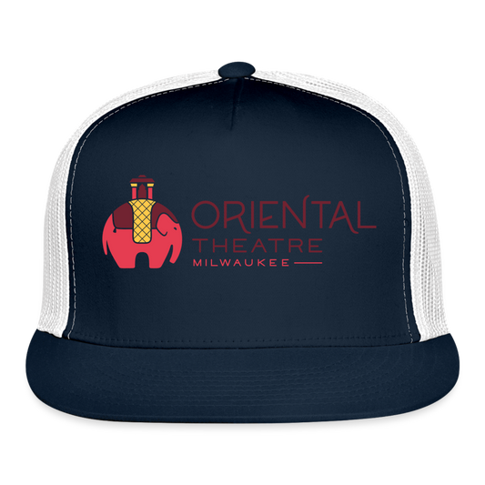 Oriental Theatre Trucker Cap - navy/white