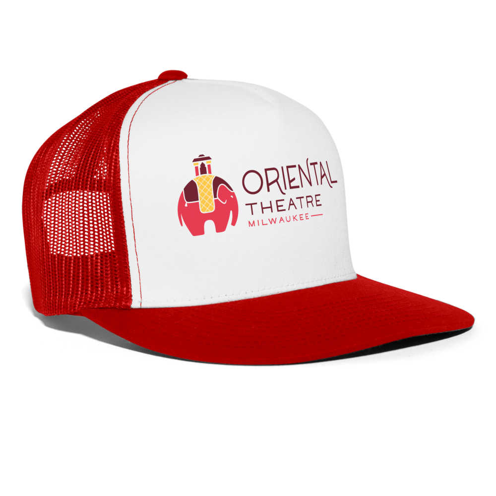 Oriental Theatre Trucker Cap - white/red