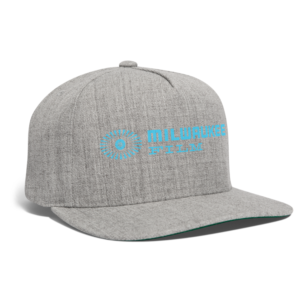 Snapback MKE FILM Logo Baseball Cap - heather gray