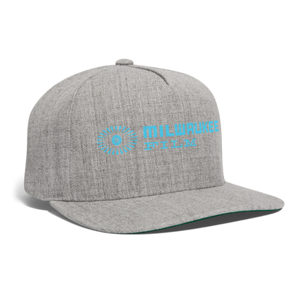 Snapback MKE FILM Logo Baseball Cap - heather gray