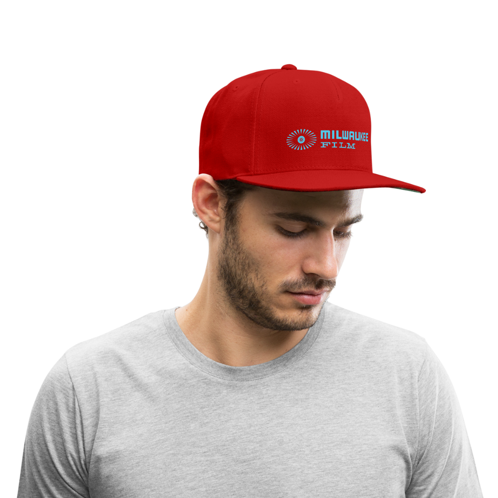 Snapback MKE FILM Logo Baseball Cap - red