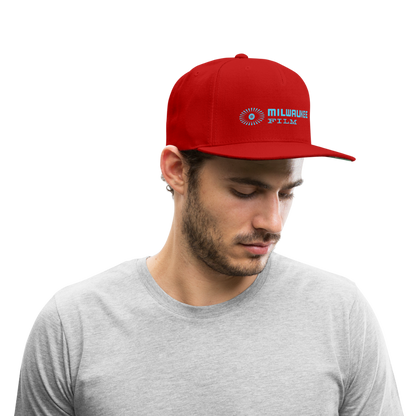 Snapback MKE FILM Logo Baseball Cap - red