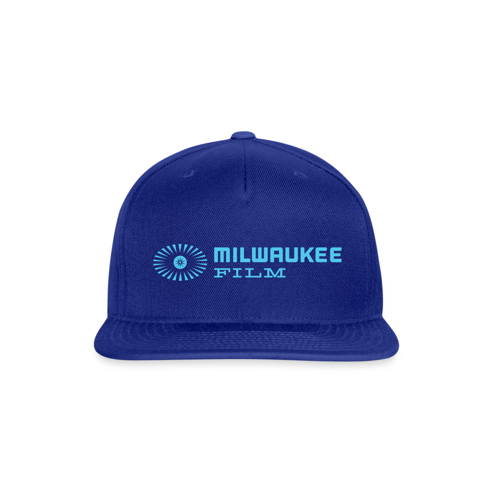 Snapback MKE FILM Logo Baseball Cap - royal blue