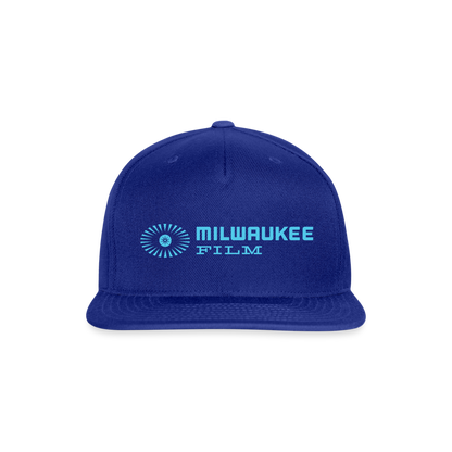 Snapback MKE FILM Logo Baseball Cap - royal blue