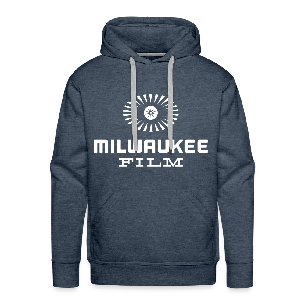 MKE Film "Eye" Logo Hoodie - heather denim