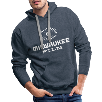 MKE Film "Eye" Logo Hoodie - heather denim