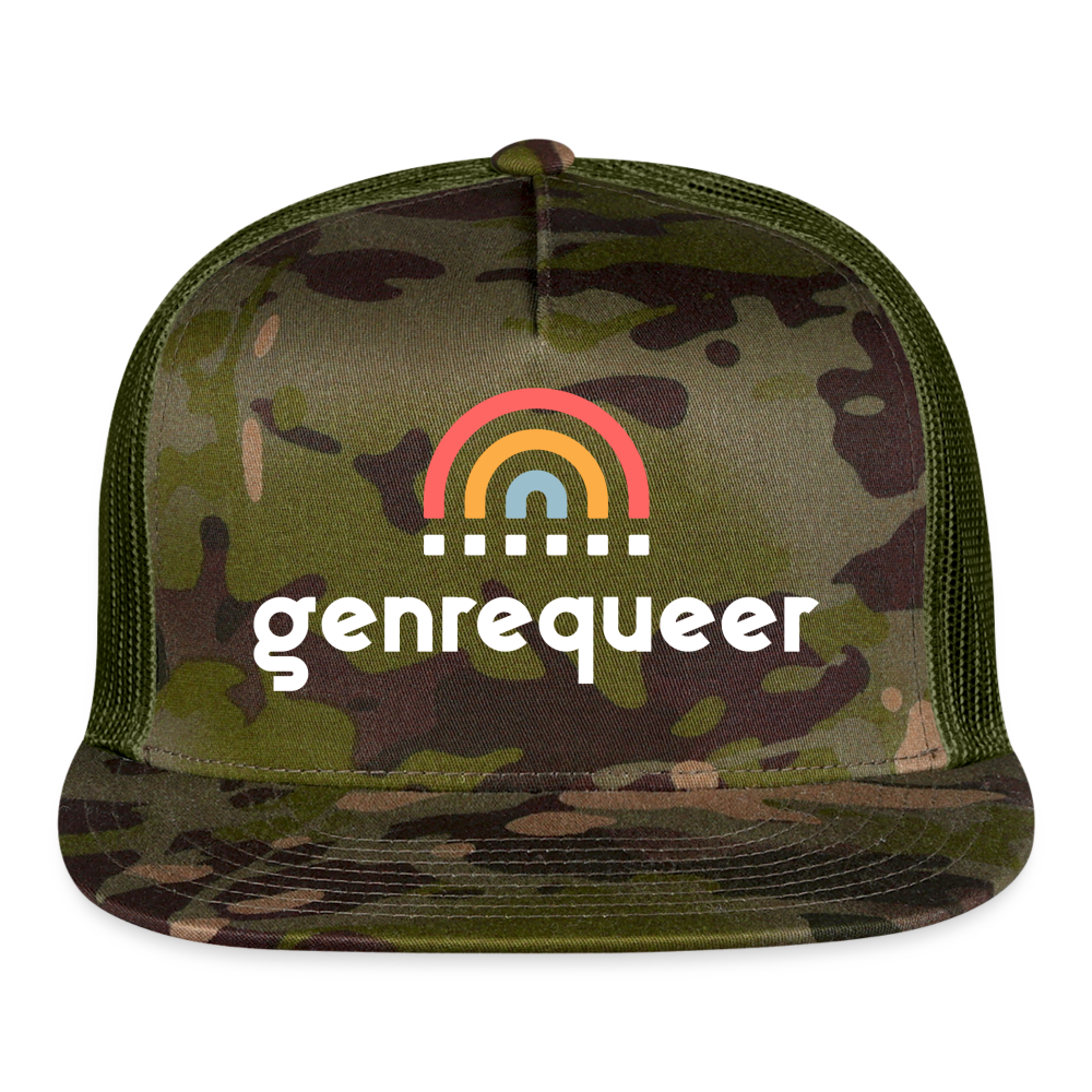 genrequeer alt Trucker Cap - MultiCam\green