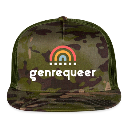 genrequeer alt Trucker Cap - MultiCam\green