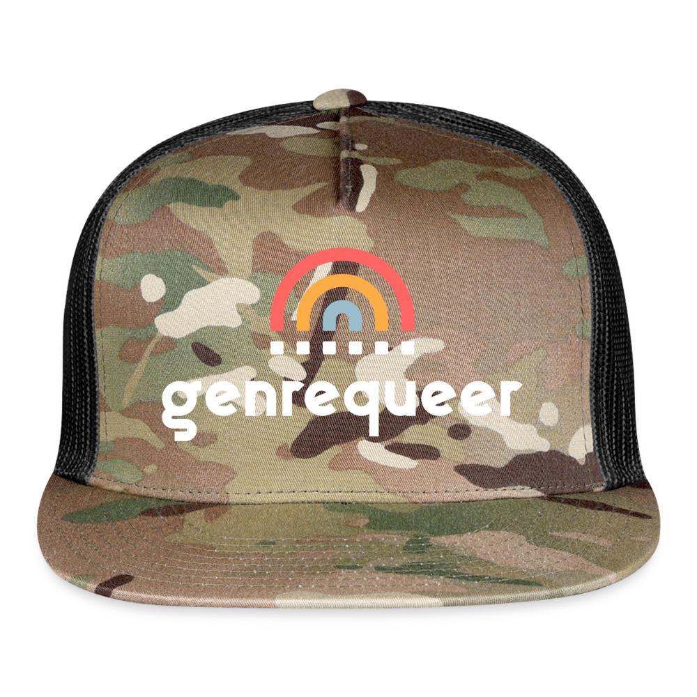 genrequeer alt Trucker Cap - MultiCam\black