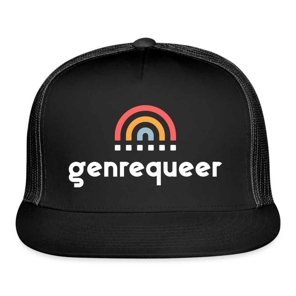 genrequeer alt Trucker Cap - black/black