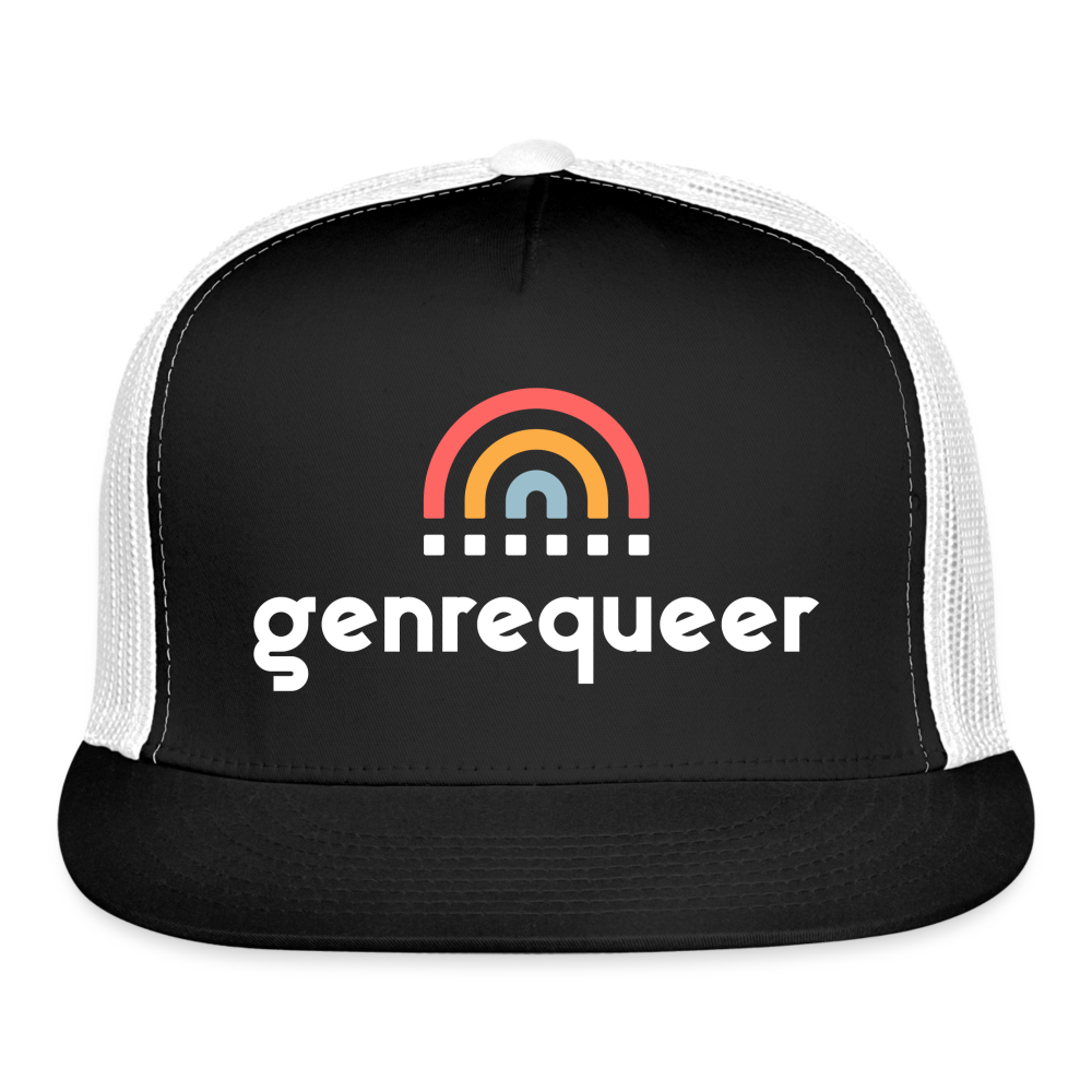 genrequeer alt Trucker Cap - black/white