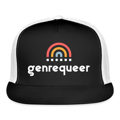 genrequeer alt Trucker Cap - black/white