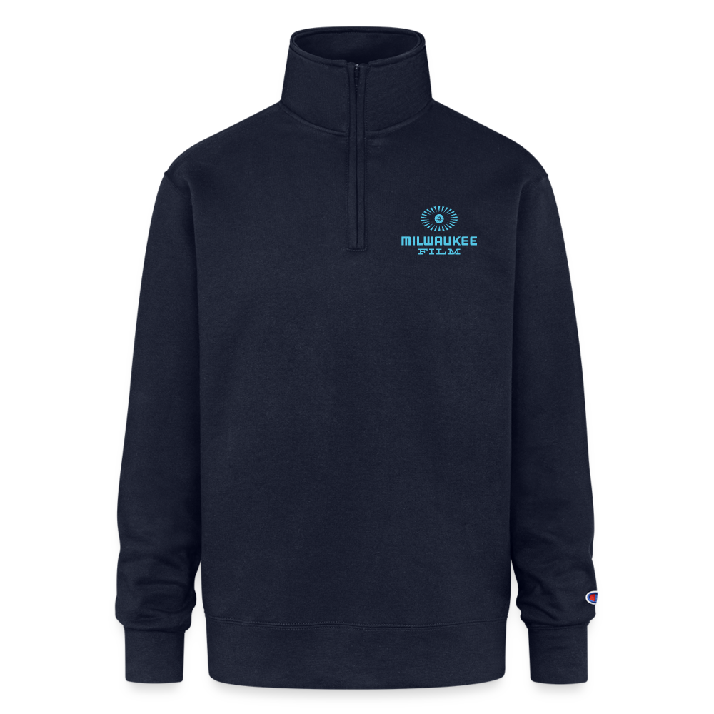 Milwaukee Film "Eye" Unisex 1/4 Zip Pullover - navy