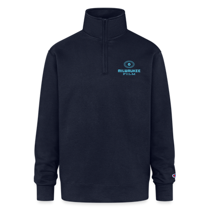 Milwaukee Film "Eye" Unisex 1/4 Zip Pullover - navy