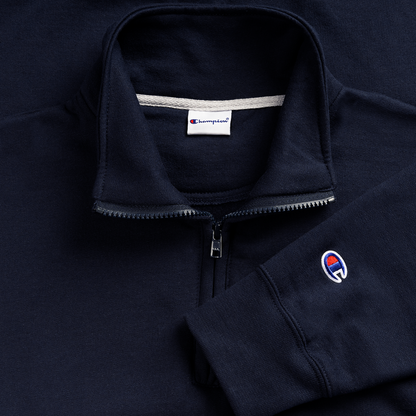 Milwaukee Film "Eye" Unisex 1/4 Zip Pullover - navy