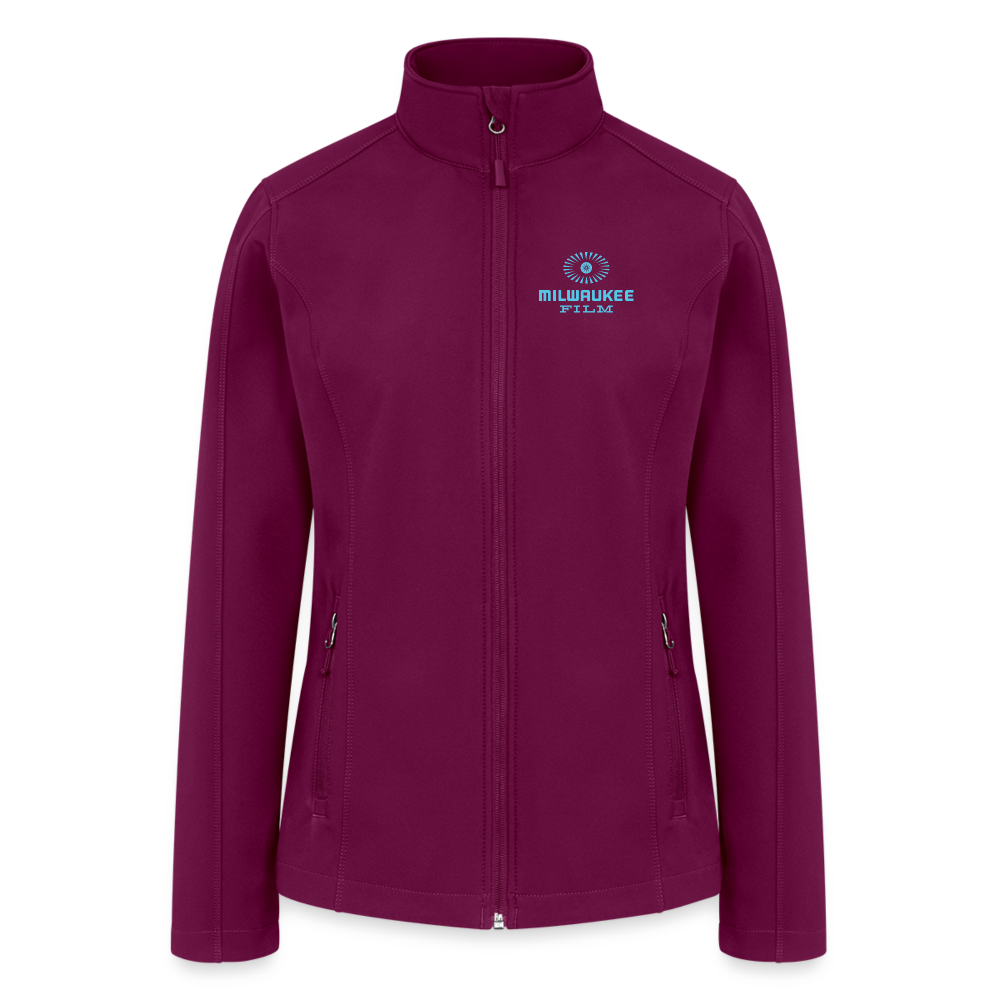 Women’s Soft Shell Jacket - raspberry