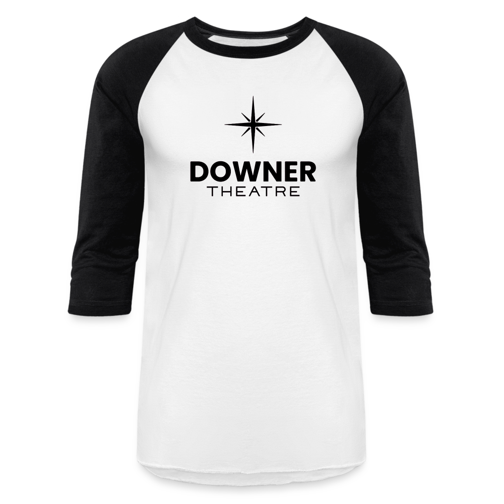 Downer Theatre Baseball T-Shirt - white/black