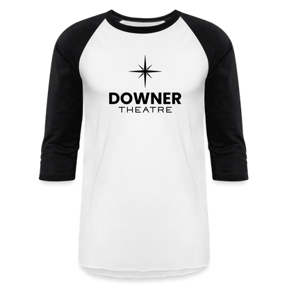 Downer Theatre Baseball T-Shirt - white/black