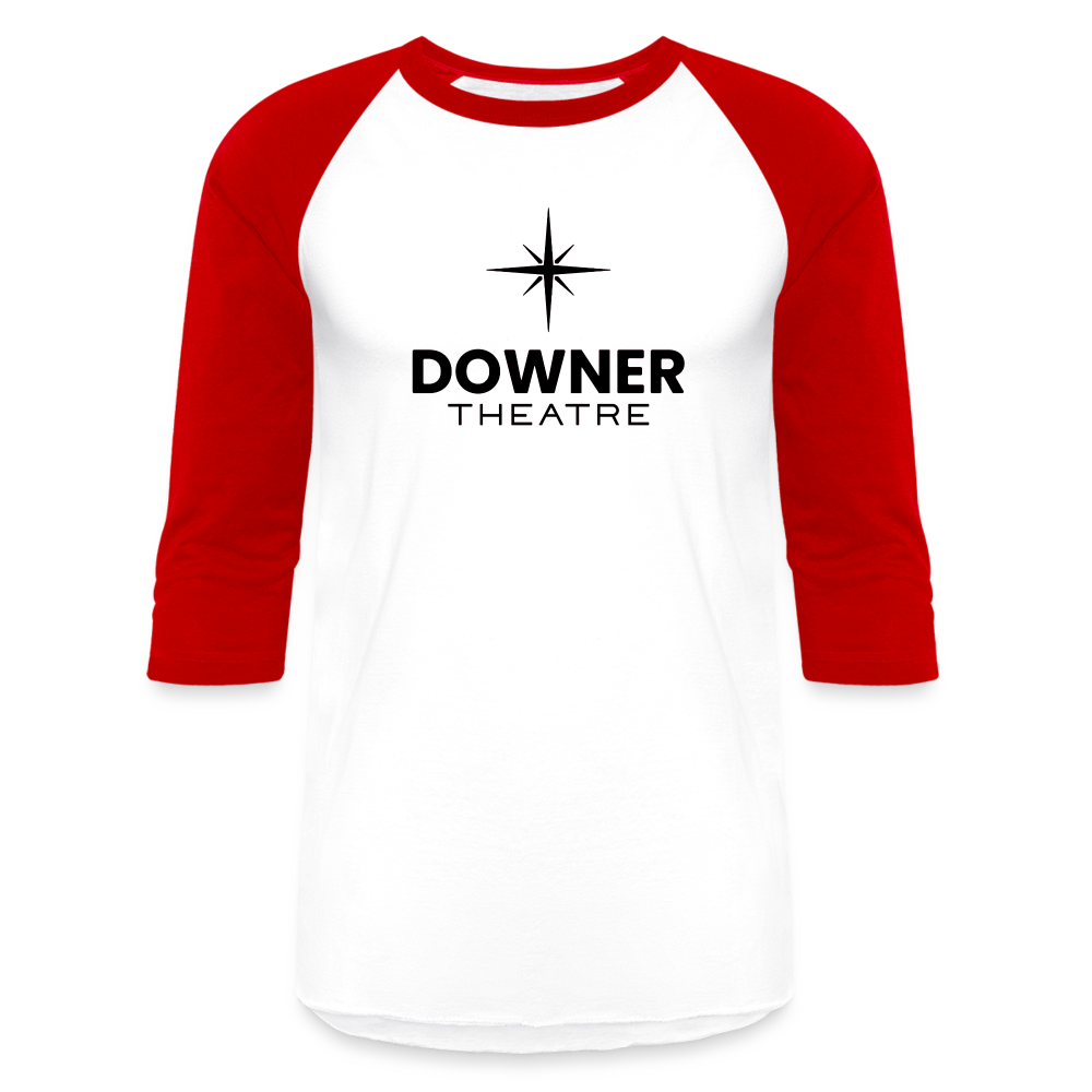 Downer Theatre Baseball T-Shirt - white/red