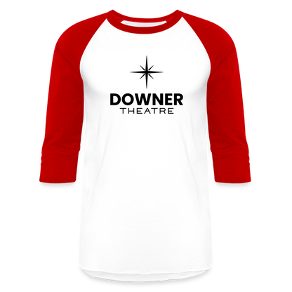 Downer Theatre Baseball T-Shirt - white/red