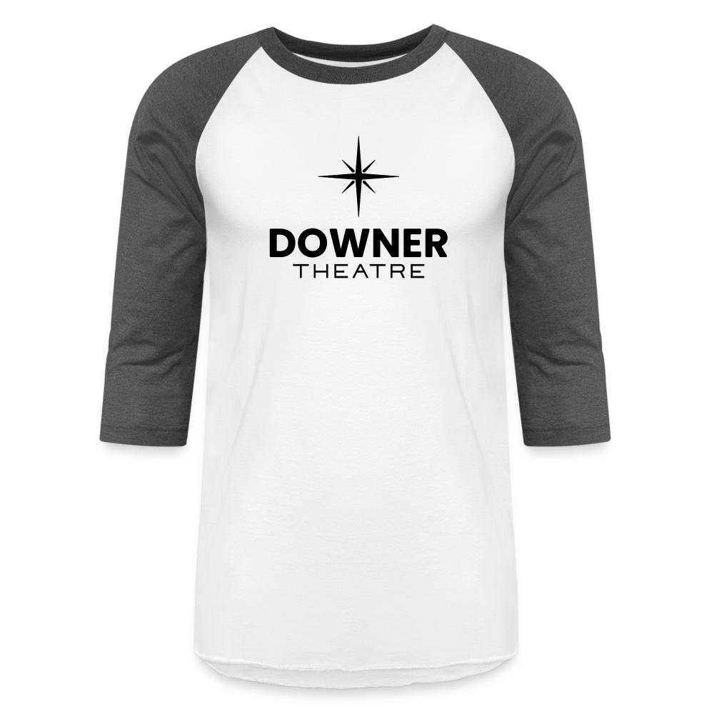 Downer Theatre Baseball T-Shirt - white/charcoal