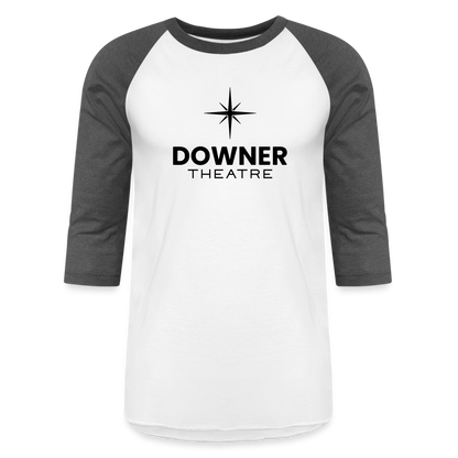 Downer Theatre Baseball T-Shirt - white/charcoal